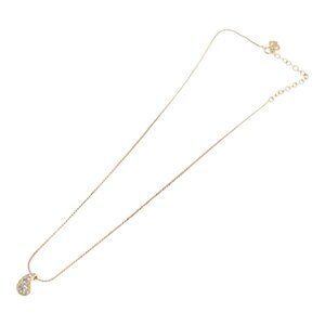 Christian Dior Necklace metal Gold Auth FF4131